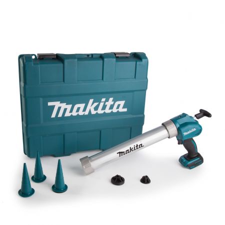 Makita accu kitspuit DCG180ZXK 18V kitpistool / lijmpistool body + kokerhouder voor kit + worstenhouder in koffer