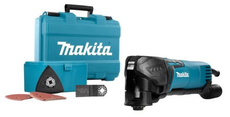 Makita TM3010CX15 230V Multitool Accessoireset zagen en schuren + 3 jaar Makita dealer garantie!