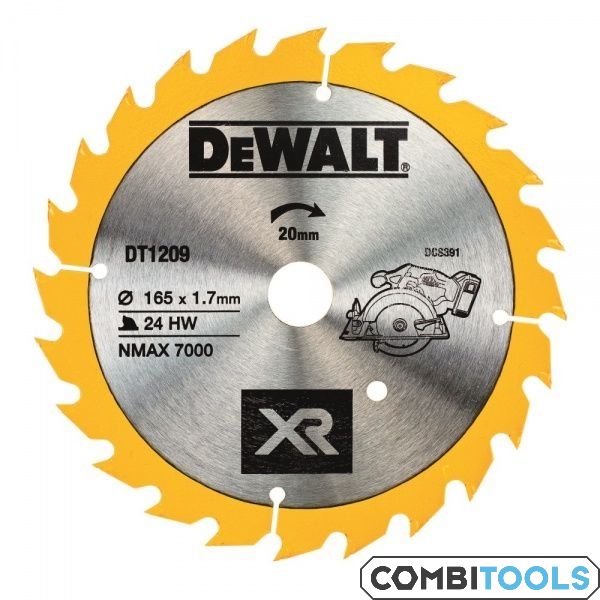 betrouwbaarheid Spektakel Rouwen Combitools - DeWALT DT1209 zaagblad cirkelzaag 165mm 24T